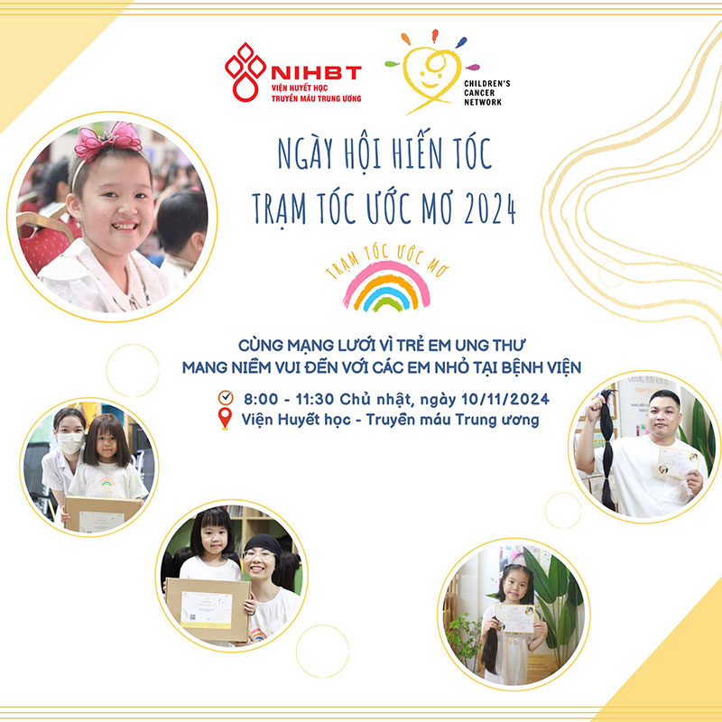 Ngày hội hiến tóc - Trạm tóc ước mơ 2024 Ngày hội hiến tóc - Trạm tóc ước mơ 2024